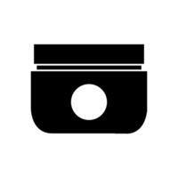 A black and white icon of a wallet vector