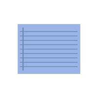 A note pad with lines on it vector