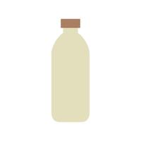 A bottle of milk on a white background vector
