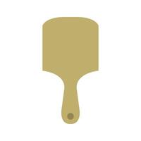 A wooden spatula on a white background vector