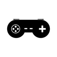 A black and white image of a game controller vector