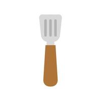 A flat icon of a spatula on a white background vector