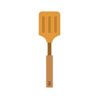 A wooden spatula on a white background vector