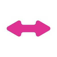 A pink arrow pointing to the left vector