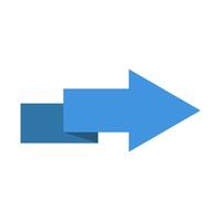 A blue arrow pointing to the left vector