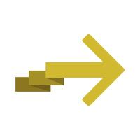 An arrow pointing down on a white background vector