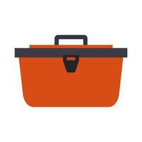 Orange toolbox icon illustration on white background vector