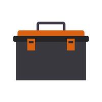 A black and orange toolbox icon on a white background vector