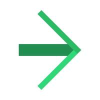 A green arrow pointing in the direction of the arrow vector