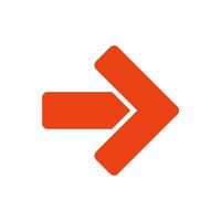 An orange arrow pointing to the right vector