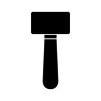 A hammer icon on a white background vector
