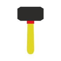 A hammer icon on a white background vector