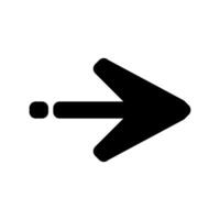 A black arrow pointing down on a white background vector