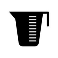 A measuring cup icon on a white background vector