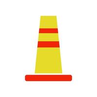 Traffic cone icon illustration vector