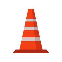 Traffic cone icon on white background vector
