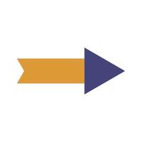 An arrow pointing down on a white background vector