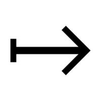 An arrow pointing to the right on a white background vector