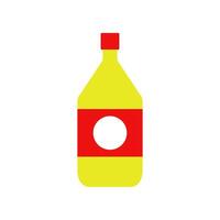 A bottle of vinegar on a white background vector