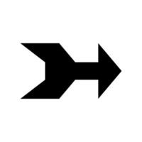An arrow pointing down on a white background vector