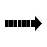 An arrow pointing down on a white background vector