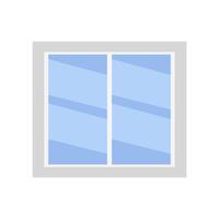 A window with two windows on a white background vector