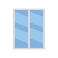 A blue window with a white background vector