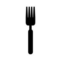 Fork icon illustration on white background vector