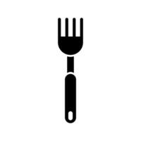 Fork icon illustration on white background vector