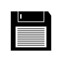 A floppy disk icon on a white background vector