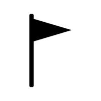 A black flag on a white background vector
