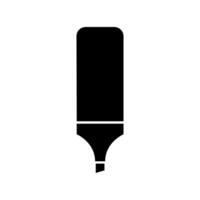 A black and white pen icon on a white background vector