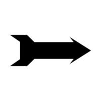 An arrow pointing down on a white background vector