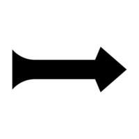 An arrow pointing down on a white background vector