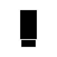 A black and white image of a square with a white background vector