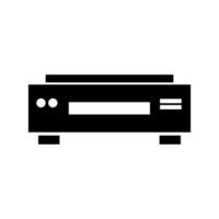 A black and white image of a stereo vector