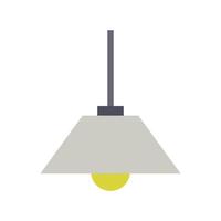 A lamp with a yellow ball on top vector