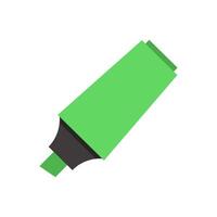 A green pen on a white background vector