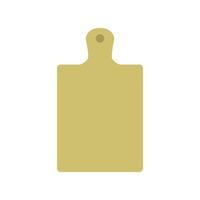 A yellow cutting board on a white background vector