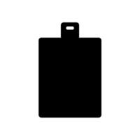 A black and white square with a handle on it vector