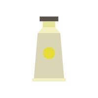 A bottle of hand cream with a yellow dot on top vector