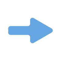 A blue arrow pointing in the direction of an arrow vector