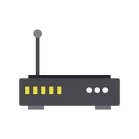A wireless router icon on a white background vector
