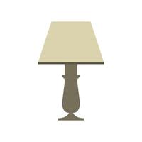 A lamp with a shade on it vector
