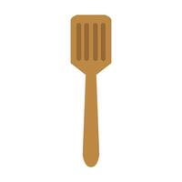 A wooden spatula on a white background vector