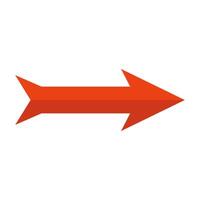 An arrow pointing down on a white background vector