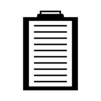 A clipboard icon on a white background vector