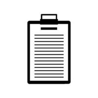 Clipboard icon illustration on white background vector