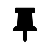A black and white icon of a screwdriver vector