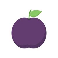 An illustration of a purple apple vector